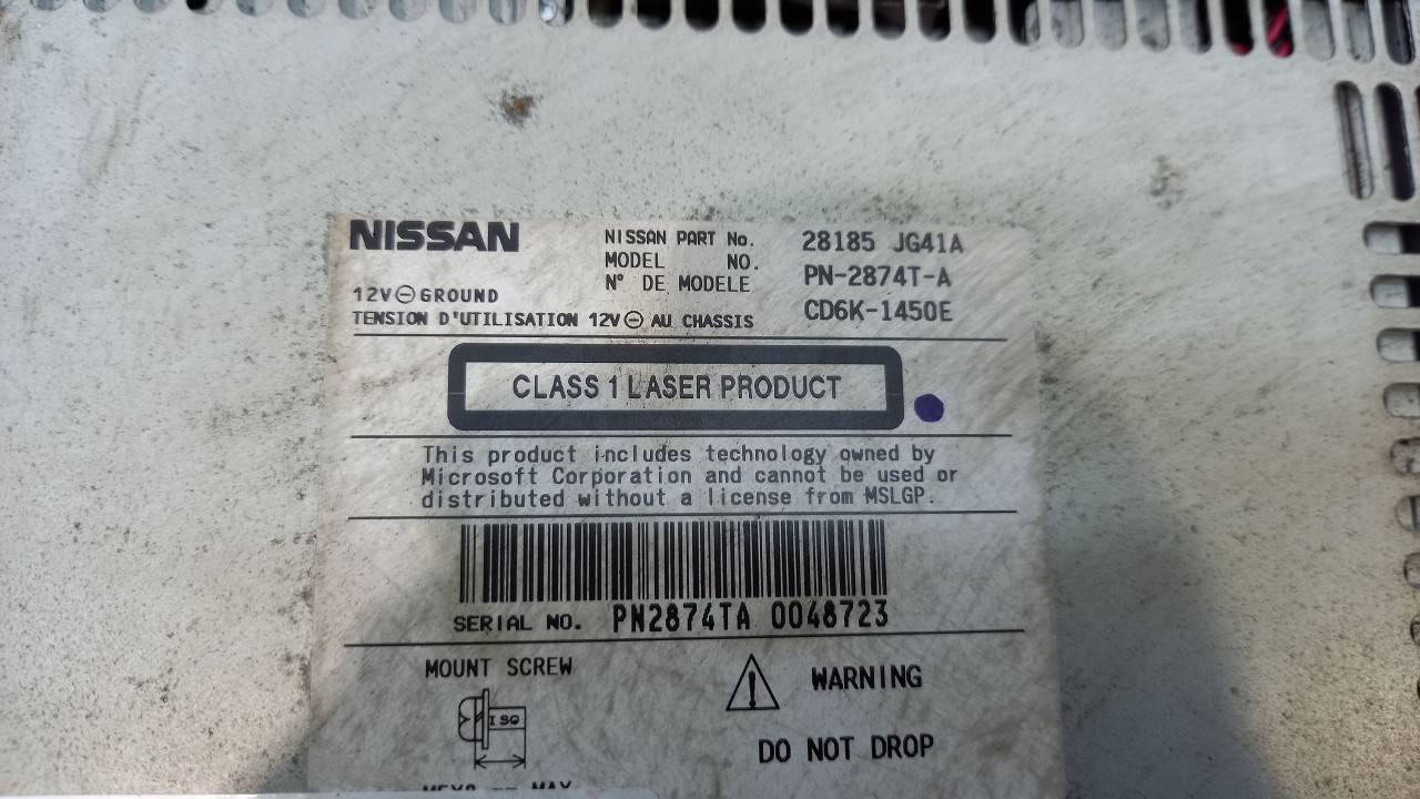 RADIO CD NISSAN X-TRAIL - - (2007 2010)