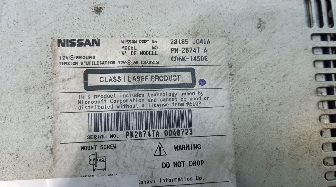 RADIO CD NISSAN X-TRAIL X-TRAIL - (2007 2010)