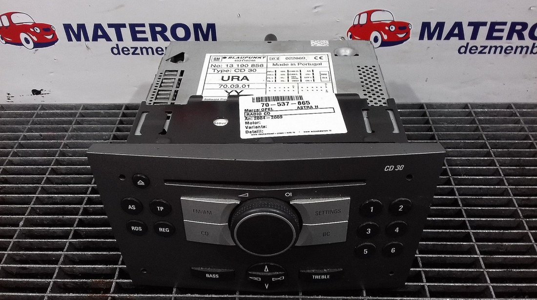 RADIO CD OPEL ASTRA H ASTRA H - (2004 2010)