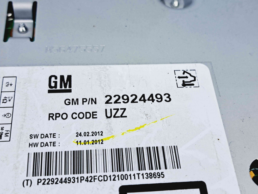 Radio CD Opel Astra J [Fabr 2009-2015] 22924493