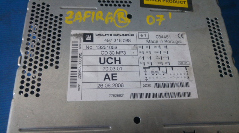Radio cd opel zafira b 497316088