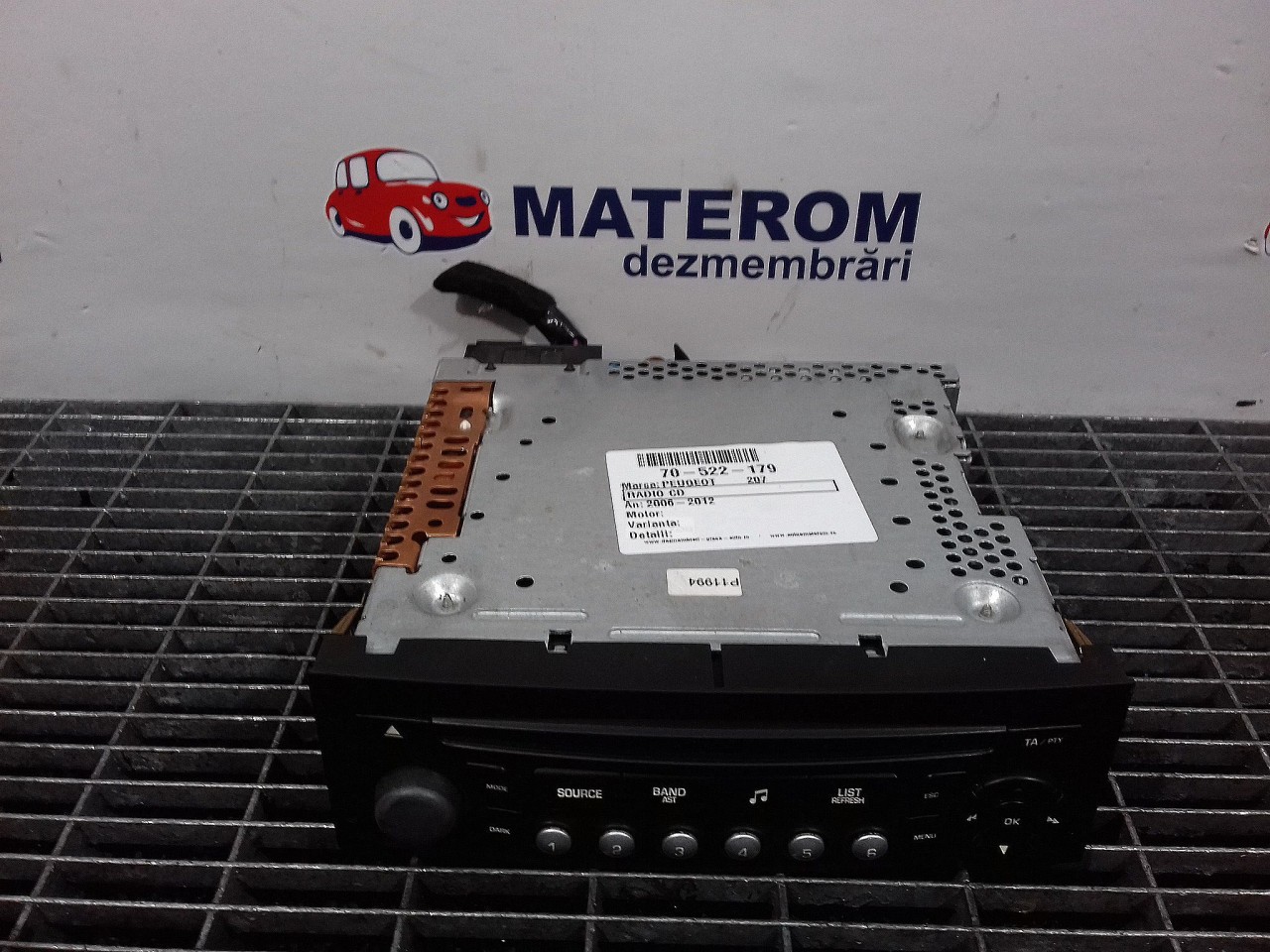 RADIO CD PEUGEOT 207 207 - - (2006 2014)