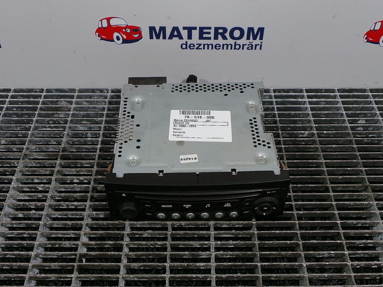 RADIO CD PEUGEOT 207 207 - - (2009 2014)