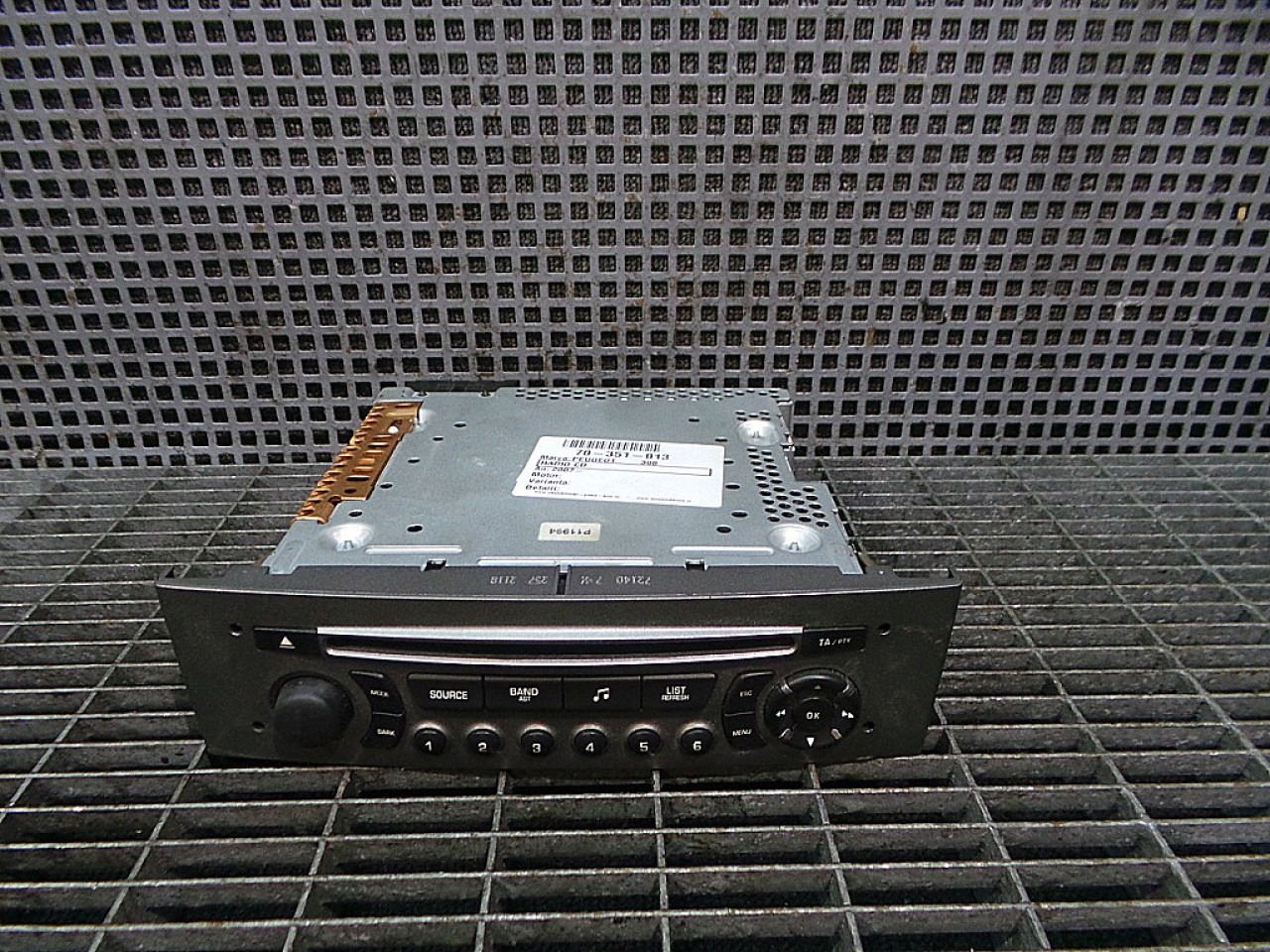 RADIO CD PEUGEOT 308 308 - - (2007 2013)
