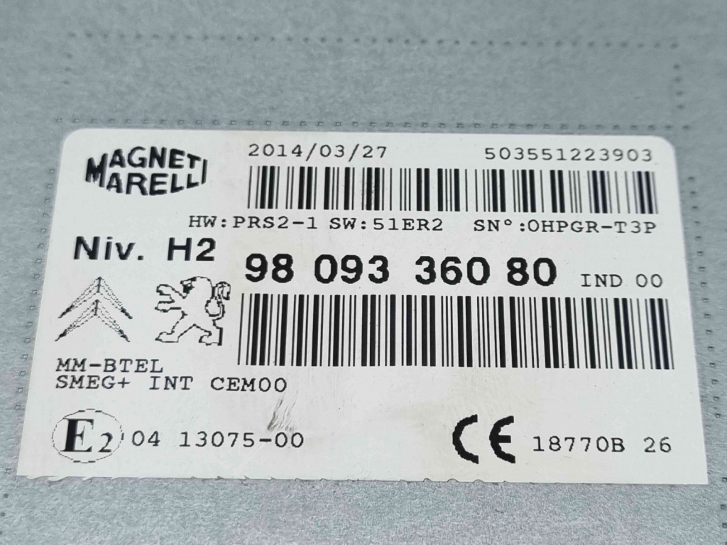 Radio CD Peugeot 308 (II) [Fabr 2013-2020] 9809336080
