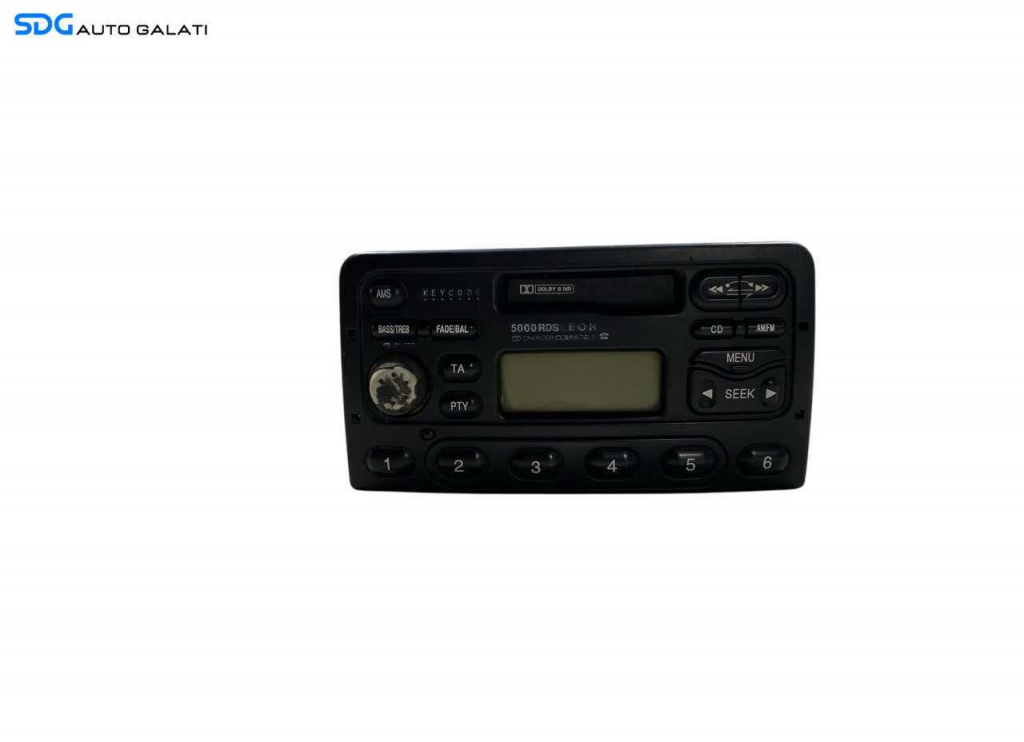 Radio CD Player 5000 RDS Ford Focus 1 1998 - 2005 Cod 98AP-18K876-BC 98AP18K876BC [L6484]