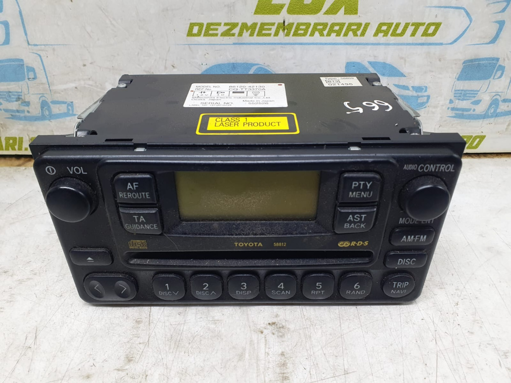 Radio cd player 86120-42130 Toyota Rav 4 2 (XA20) [2000 - 2003] 2.0 d-4d 1cd-ftv