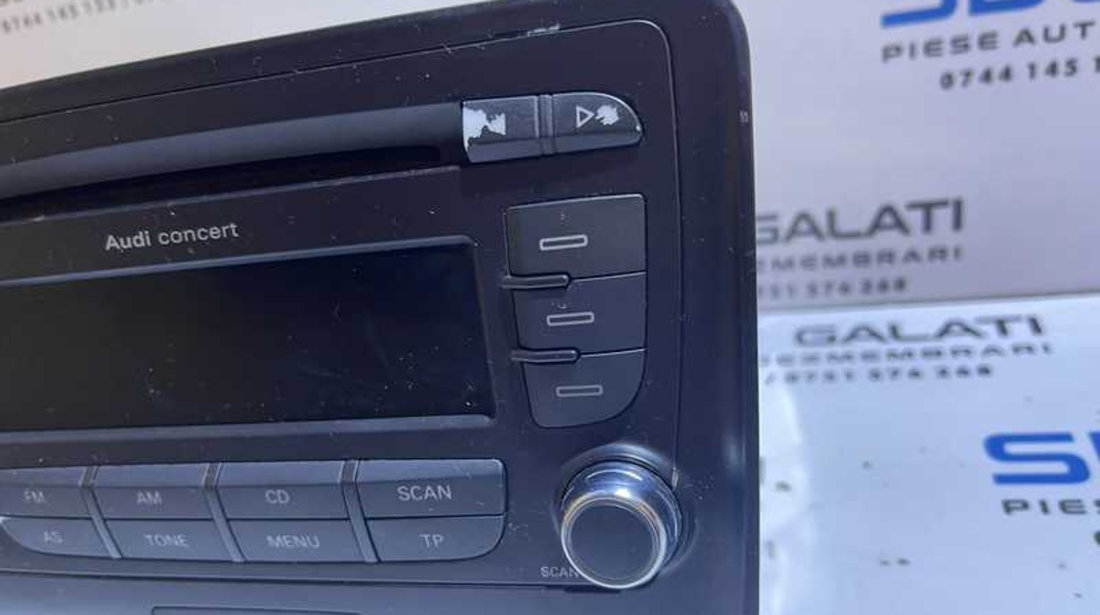 Radio CD Player Audi Concert Audi TT MK 2 8J 2006 - 2014 Cod 8J0035186J