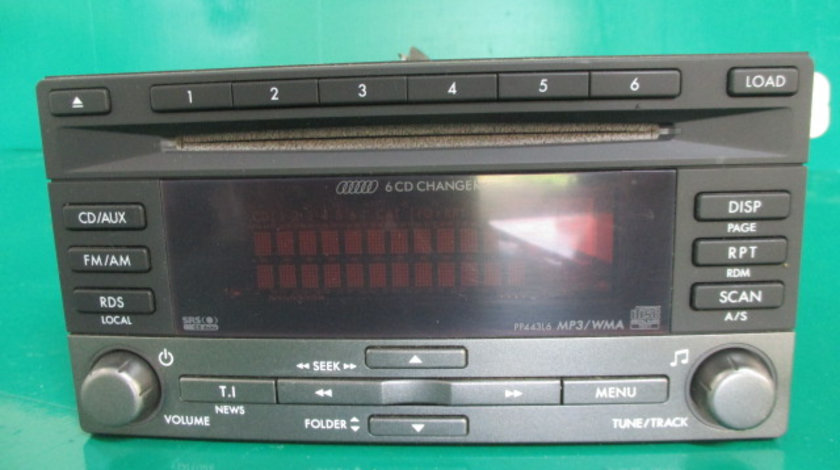 RADIO / CD PLAYER AUTO CU MAGAZIE CD COD 86201SC440 SUBARU FORESTER SH 4X4 FAB. 2008 - 2013 ⭐⭐⭐⭐⭐