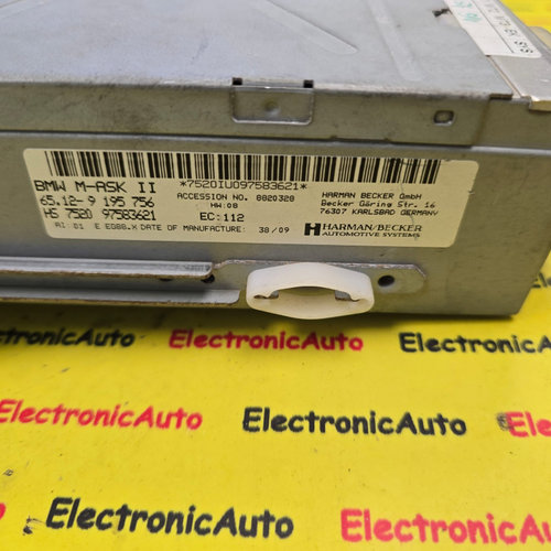 Radio CD player, BMW SERIA 5, E60, E61, 65129195756,