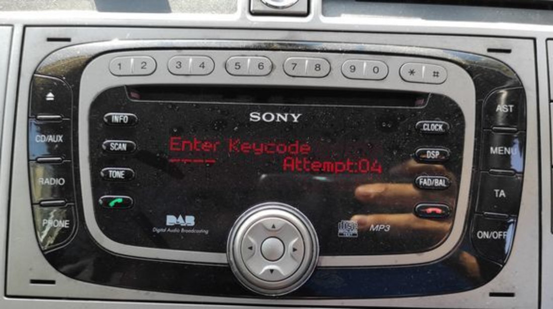 Radio CD Player cu MP3 si Auxiliar Sony Ford Kuga 1 2008 - 2013