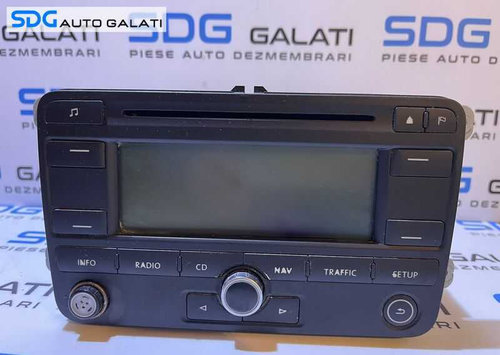 Radio CD Player cu Navigatie GPS RNS 300 VW Caddy 2004 - 2011 Cod 1K0035191C 7612002042 [L5581]