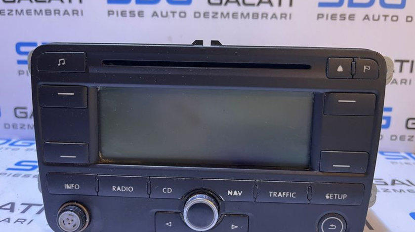 Radio CD Player cu Navigatie GPS RNS 300 VW Golf 5 2004 - 2008 Cod 1K0035191C 7612002042