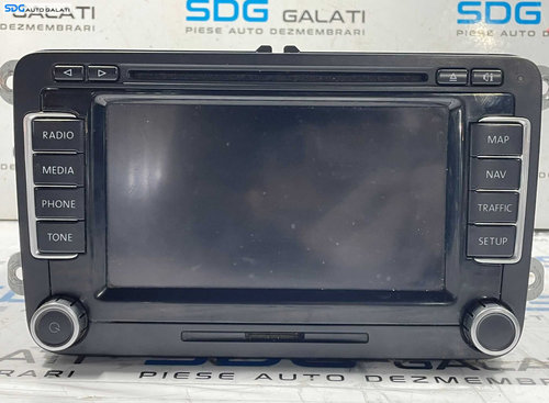 Radio CD Player cu Navigatie Touchscreen RNS 510 Volkswagen Passat B6 2005 - 2010 Cod 1T0035680B [L4...