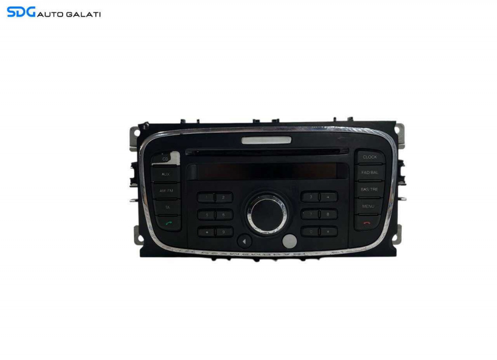 Radio CD Player Ford Focus 2 2004 - 2010 Cod 7M5T-18C815-BC 7M5T18C815BC (Butoane Sterse) [L6481]