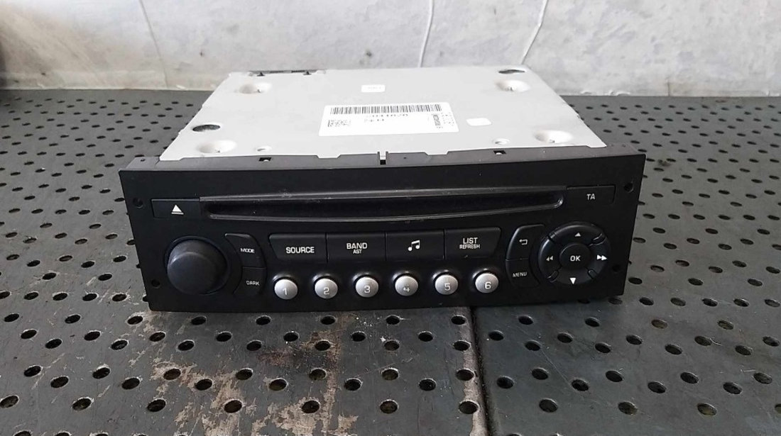 Radio cd player mp3 citroen c3 2 98041626xt01