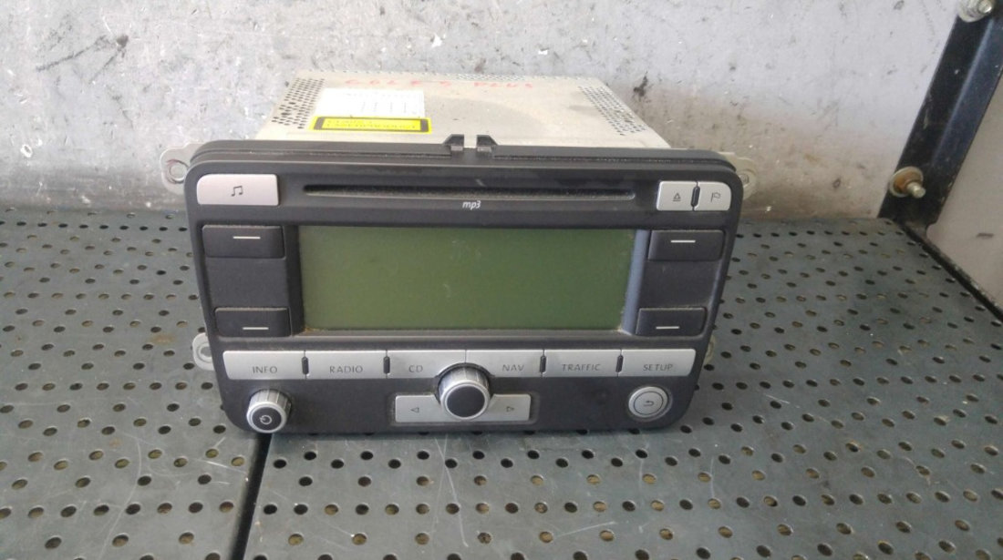 Radio cd player mp3 vw golf 5 plus 5m1 521 1k0035191d 7612002044