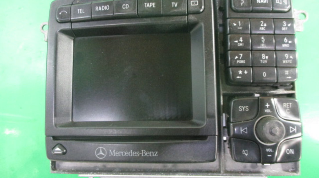 RADIO CD PLAYER / NAVIGATIE COD A2208270442 MERCEDES S-CLASS W220 FAB. 1998 - 2005 ⭐⭐⭐⭐⭐