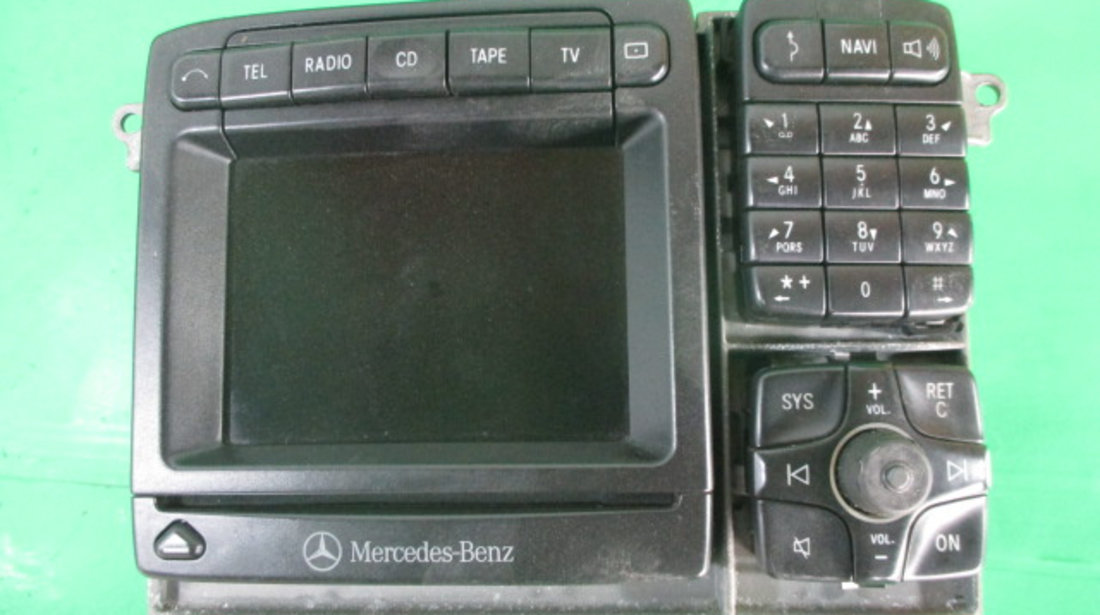 RADIO CD PLAYER / NAVIGATIE COD A2208270442 MERCEDES S-CLASS W220 FAB. 1998 - 2005 ⭐⭐⭐⭐⭐