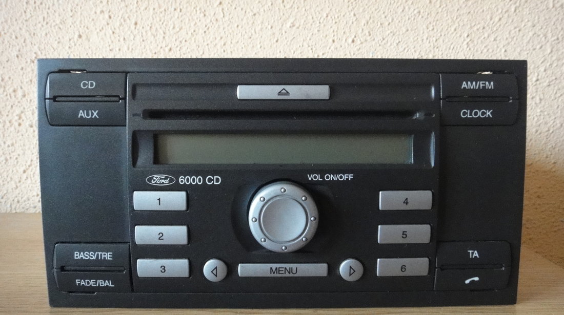 Radio Cd Player OEM Ford 6000CD Aux