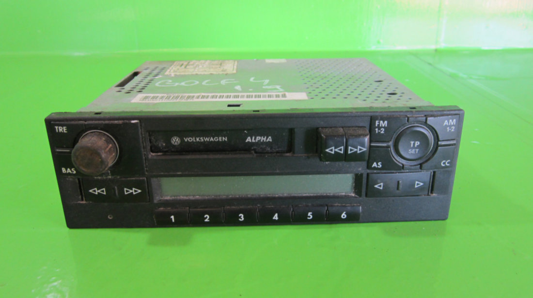 RADIO / CD PLAYER ORIGINAL VW ALPHA-5 COD 1J0035153 VW GOLF 4 FAB. 1997 – 2005 ⭐⭐⭐⭐⭐