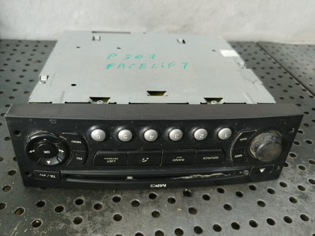 Radio cd player peugeot 307 facelift 9662925977
