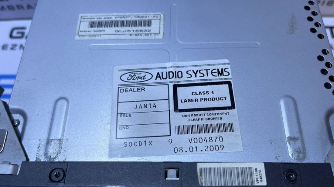 Radio CD Player Sony cu MP3 Ford C-Max 2004 - 2010 Cod 7M5T-18C939-CC