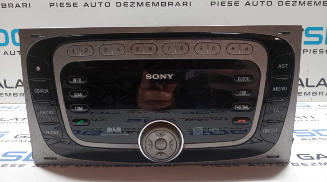 Radio CD Player Sony cu MP3 Ford Kuga 1 2008 - 2013 Cod BV4T-18C939-DB [M3921]