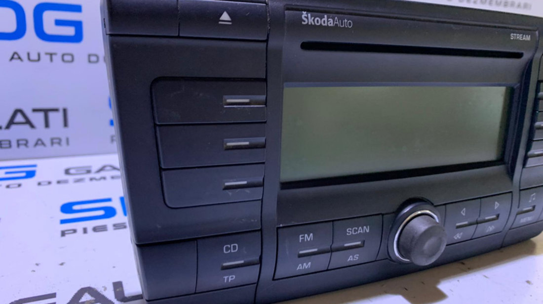 Radio CD Player Stream SkodaAuto Skoda Octavia 2 2004 - 2013 Cod: 1Z0035161B cu Cod Deblocare