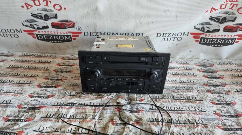 Radio CD-Player Symphony II cu AUX Audi A4 B7 cod 8E0035195M