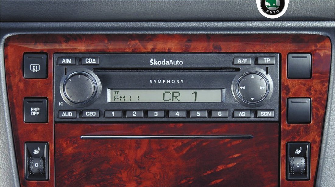 Radio Cd Player symphony Skoda Octavia Superb