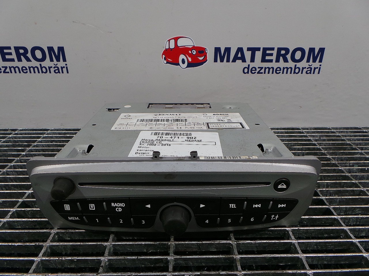 RADIO CD RENAULT MEGANE - - (2008 2012)