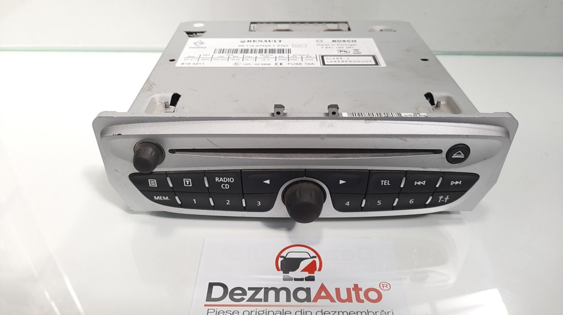 Radio cd, Renault Megane 3 Sedan [Fabr 2009-2015] 281150743R