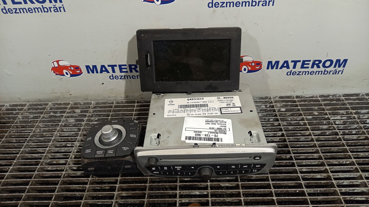 RADIO CD RENAULT SCENIC SCENIC - - (2009 2013)