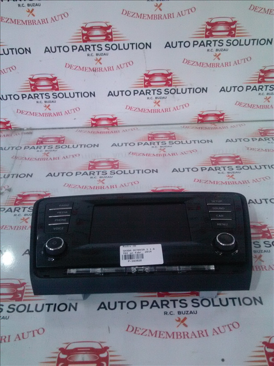 Radio CD SKODA OCTAVIA 3 1.6 TDI an fabr. 2014