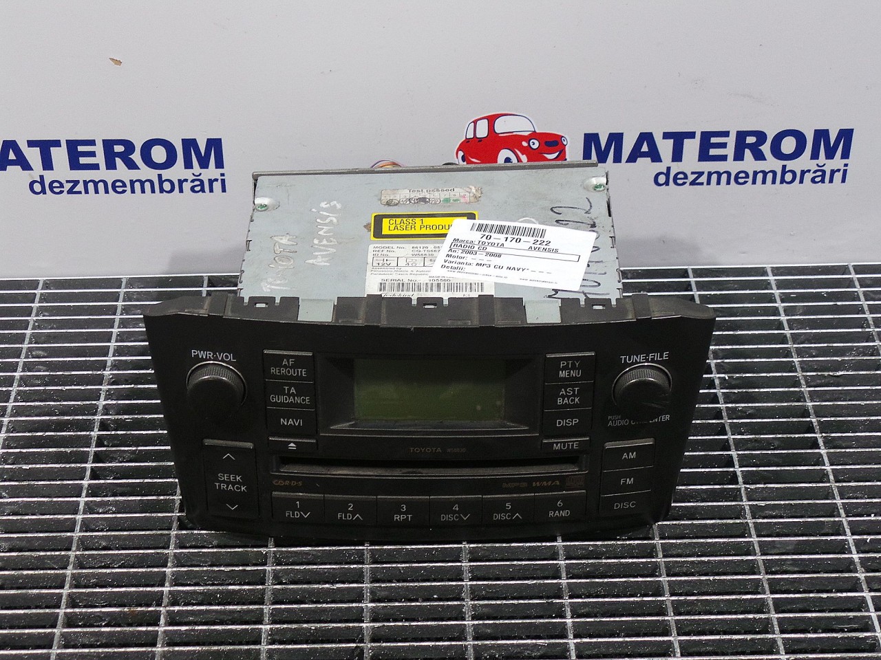 RADIO CD TOYOTA AVENSIS - - (2003 2008)