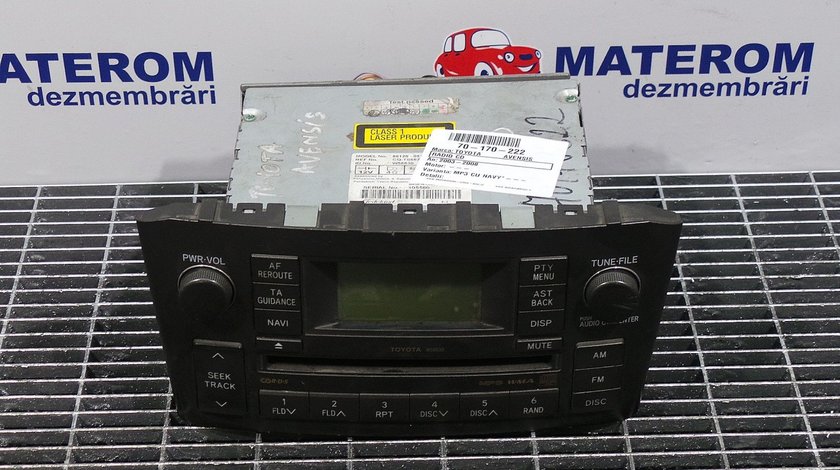 RADIO CD TOYOTA AVENSIS AVENSIS - (2003 2008)