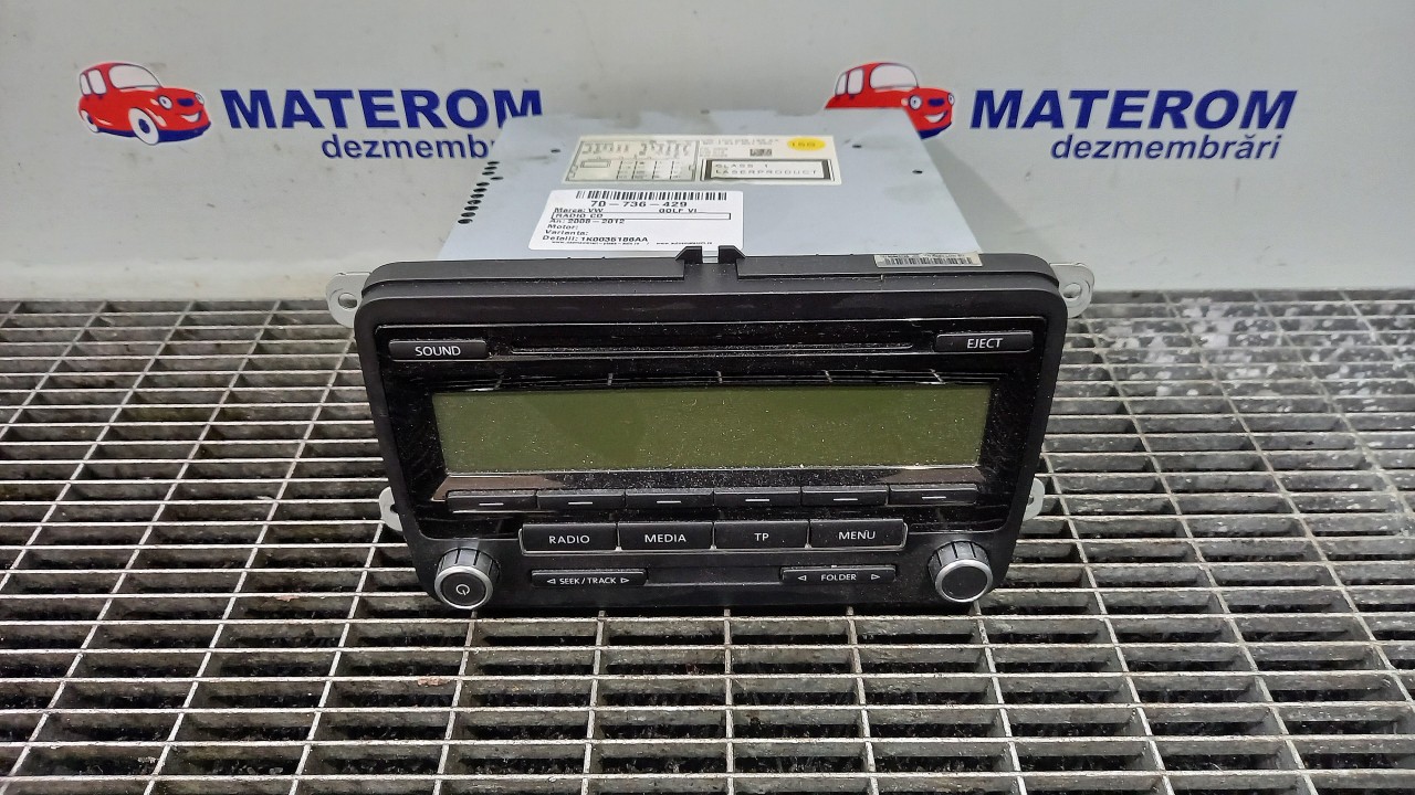 RADIO CD VW GOLF VI - - (2008 2012)