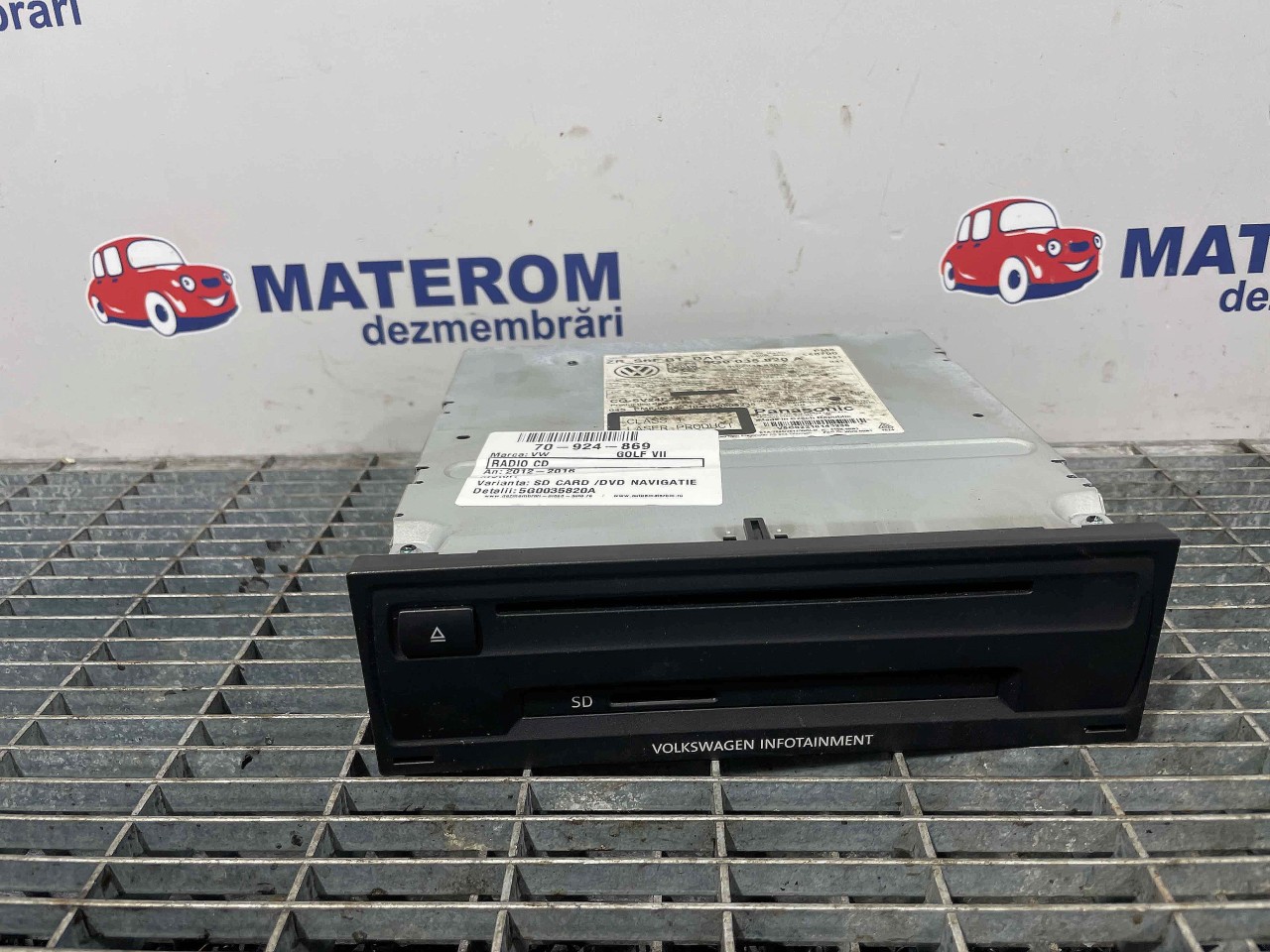 RADIO CD VW GOLF VII - - (2012 2016)