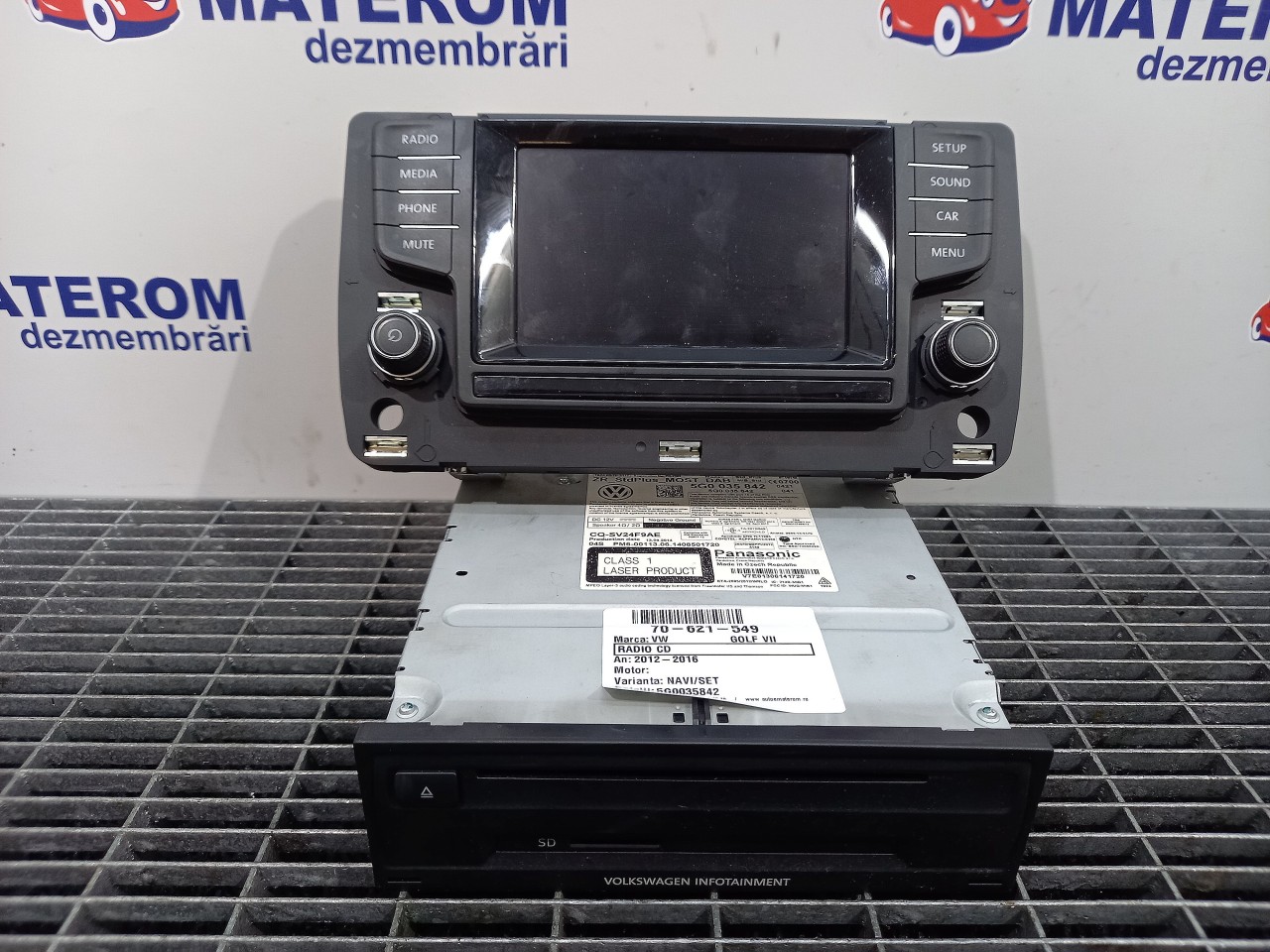 RADIO CD VW GOLF VII GOLF VII - - (2012 2016)