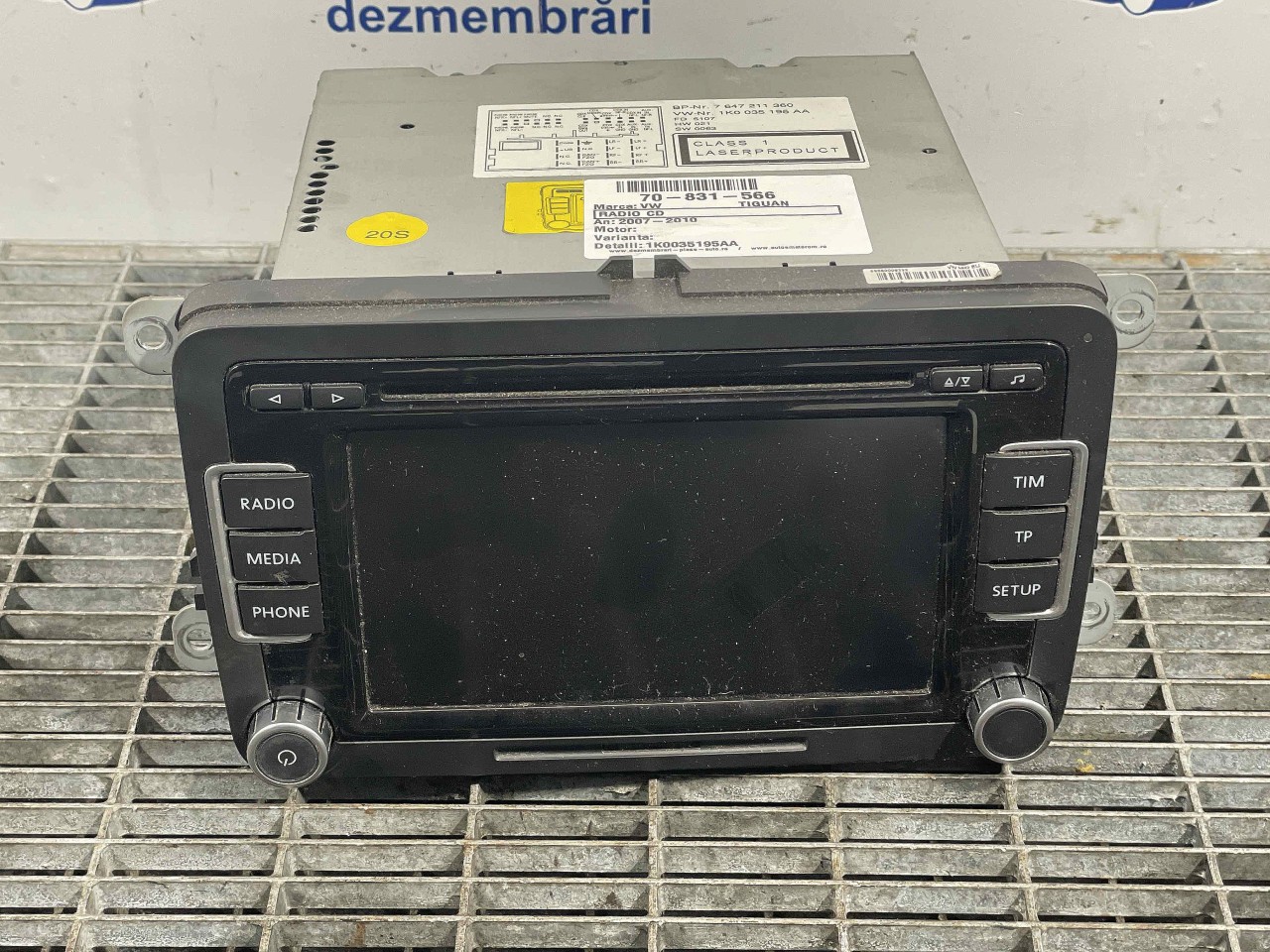 RADIO CD VW TIGUAN TIGUAN - - (2007 2010)