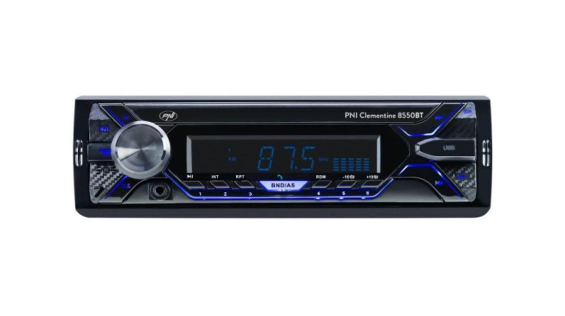 Radio mp3 player auto pni clementine 8550bt, fata detasabila, 4x45w, 12v, 1 din, cu sd, usb, aux, rca UNIVERSAL Universal #6 PNI-MP3-8550