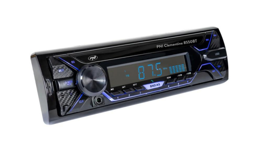 Radio mp3 player auto pni clementine 8550bt, fata detasabila, 4x45w, 12v, 1 din, cu sd, usb, aux, rca UNIVERSAL Universal #6 PNI-MP3-8550