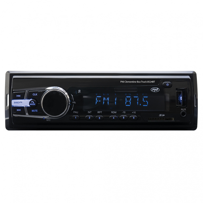 RADIO MP3 PLAYER AUTO PNI CLEMENTINE BUS TRUCK 8524BT RDS 4X45W 12V/24V CU SD, USB, AUX, RCA SI BLUETOOTH
