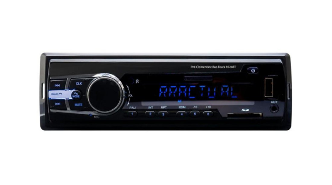 Radio mp3 player auto pni clementine bus truck 8524bt rds 4x45w 12v/24v cu sd, usb, aux, rca si bluetooth UNIVERSAL Universal #6 PNI-8524BT