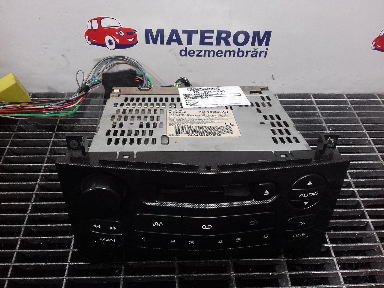 RADIOCASETOFON PEUGEOT 607 - - (2002 2011)