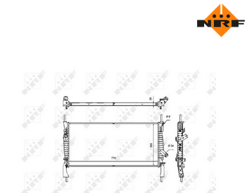 Raidator Apa Ford Transit NRF 53746 ( LICHIDARE DE STOC)