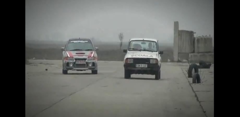Raliul Martisorului: curse ilegale cu Dacia vs. Lancer Raliul Martisorului: curse ilegale cu Dacia vs. Lancer