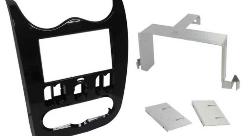 Rama ORIGINALA Adaptoare 2 Din Dedicata Dacia Logan Duster Sandero CULOARE NEAGRA