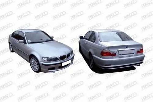 Rama, proiector ceata BMW Seria 3 (E46) (1998 - 2005) PRASCO BM0191241 piesa NOUA